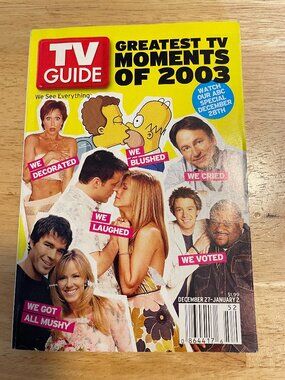 TV GUIDE GREATEST TV MOMENTS OF 2003 (DECEMBER 27-JANUARY 2)